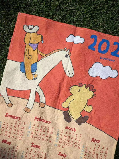 鼻涕狗與臉臉貓 A2 海報掛布