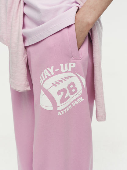 STAY UP 棉褲（ 粉 ）
